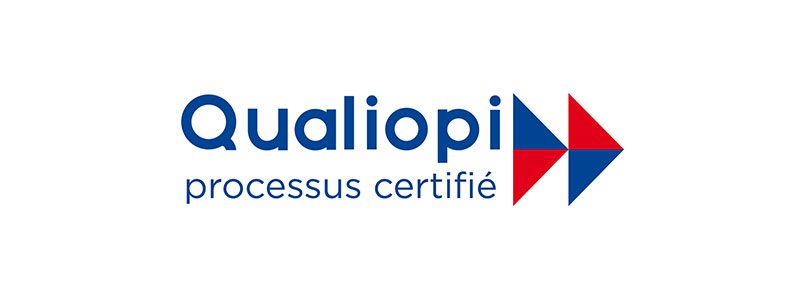 Un logo mettant en évidence le terme « Certification Qualiopi.