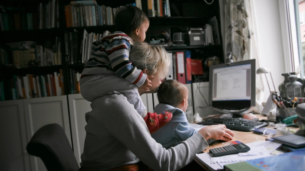 parents en teletravail