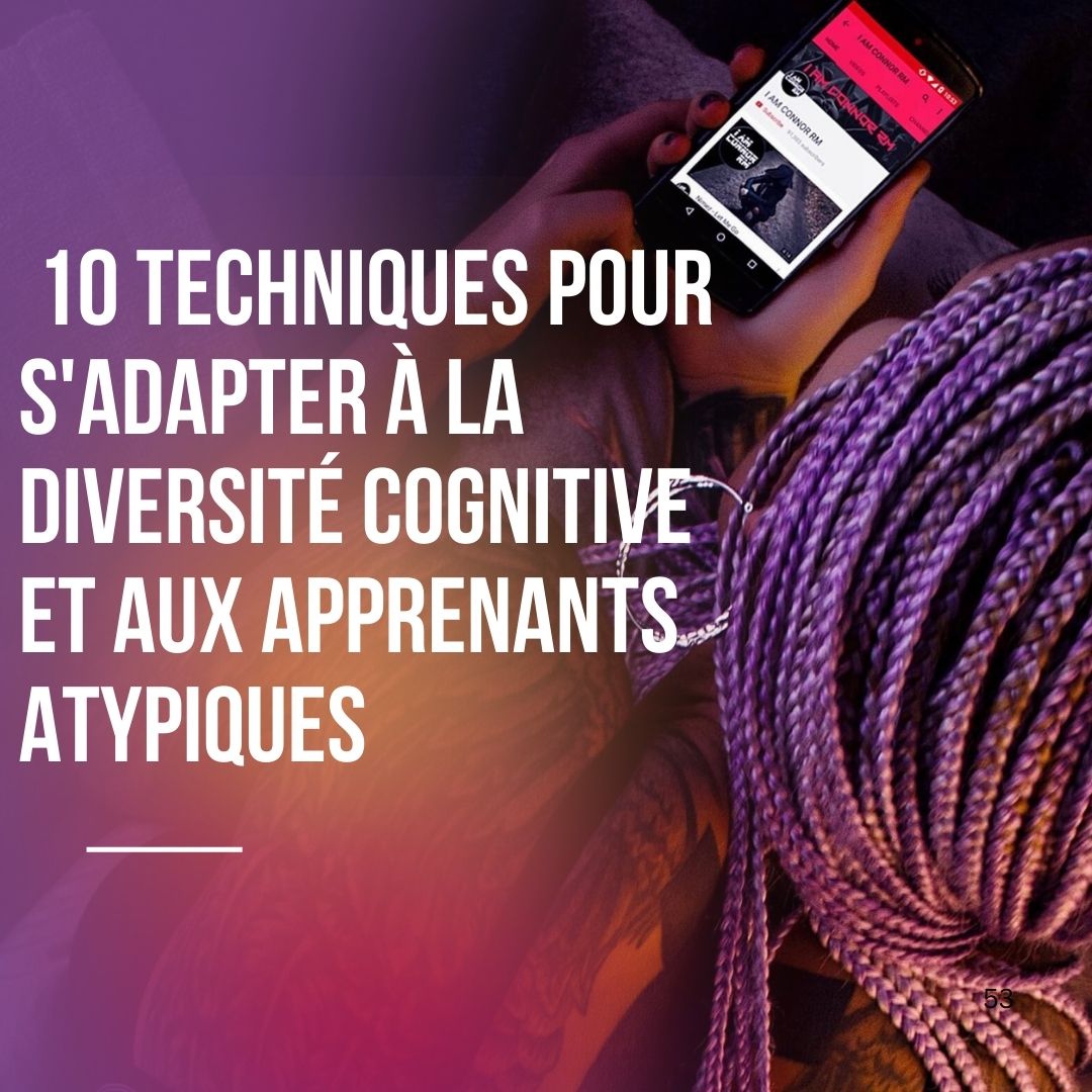Illustration d’un formateur expliquant un concept à un groupe d’apprenants neurodivers.