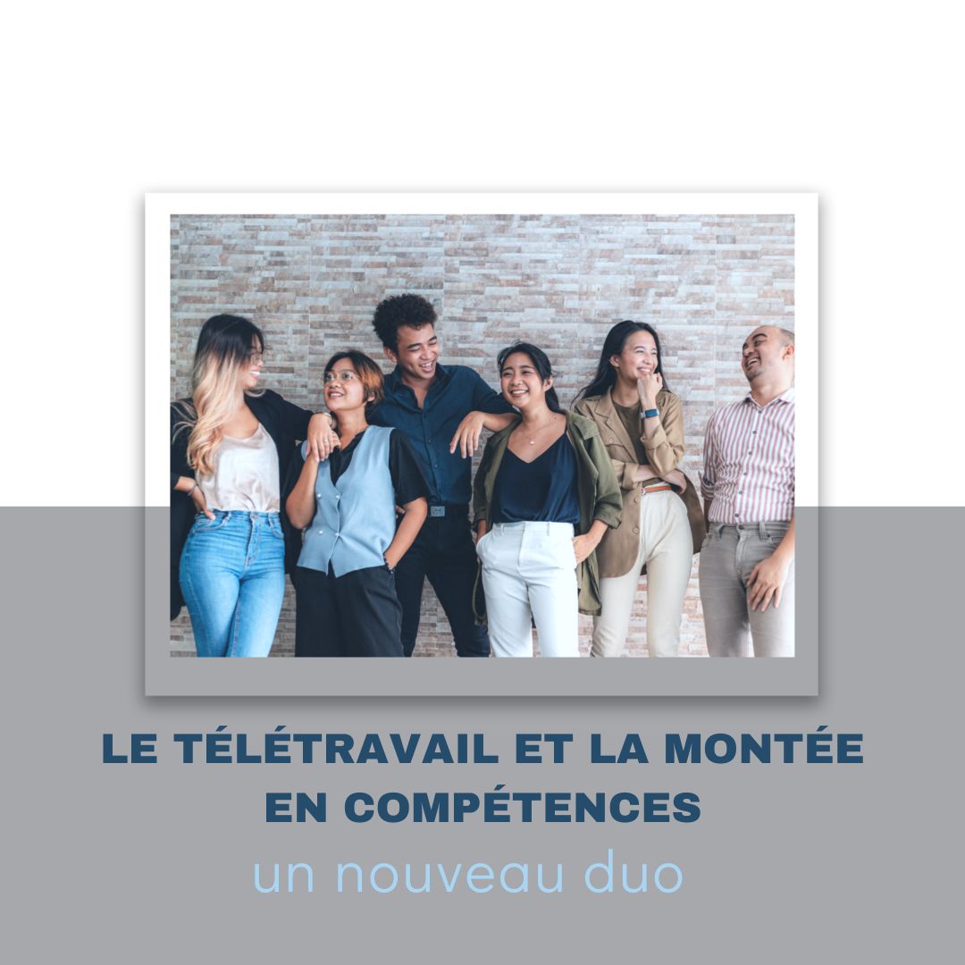 Salarié en télétravail suivant une formation en ligne sur son ordinateur portable