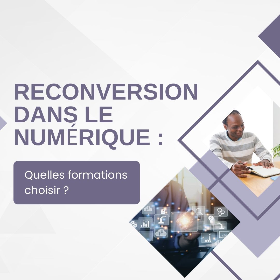 Personne en reconversion professionnelle suivant une formation dans le numérique