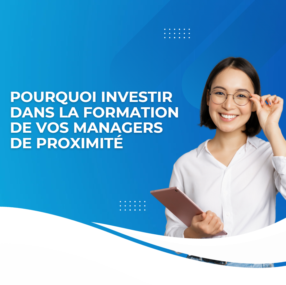 Manager de proximité formé accompagnant son équipe sur le terrain