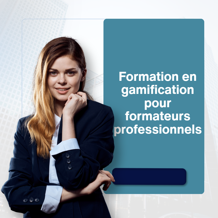 formateur utilisant des outils de gamification pendant une session de formation
