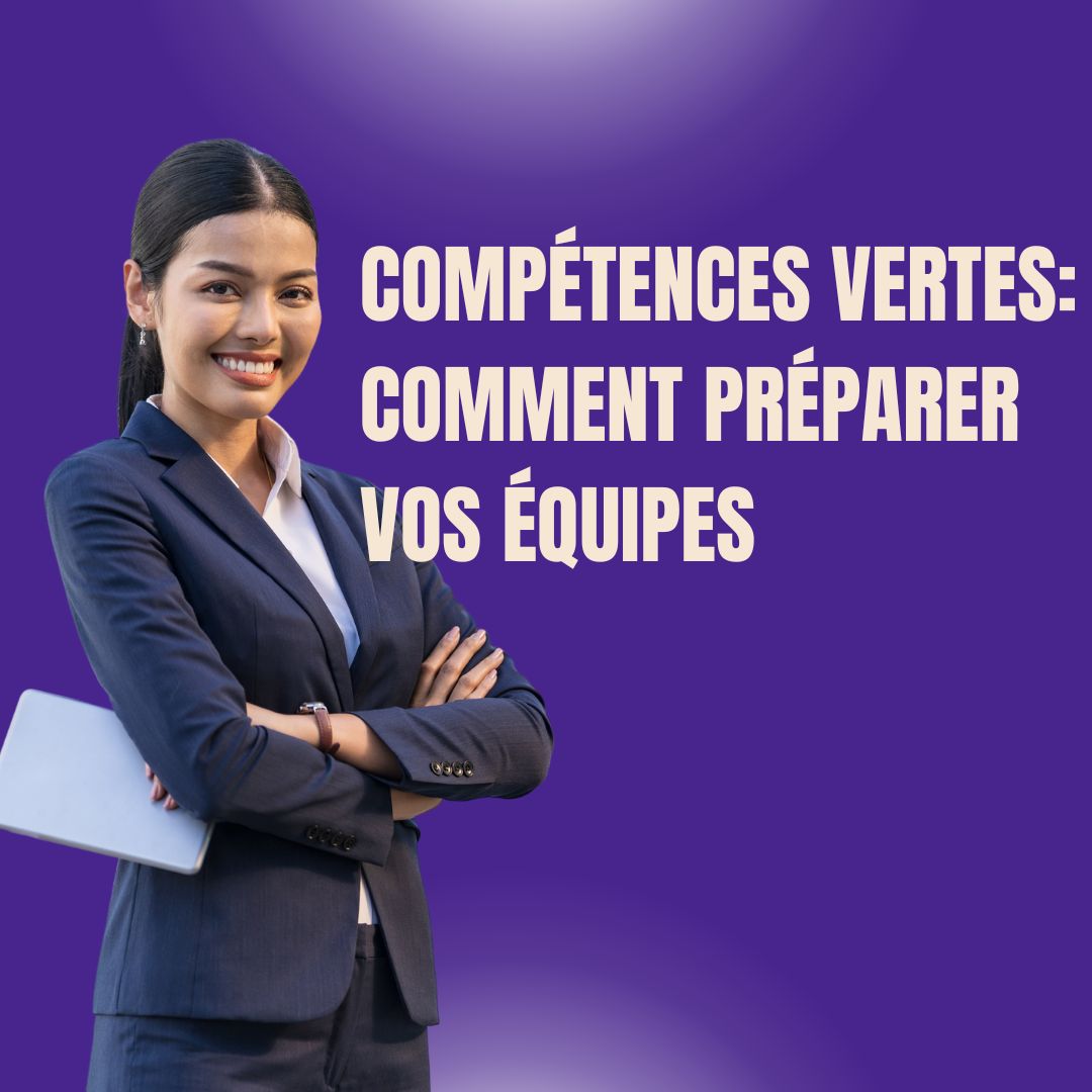 Collaborateurs suivant une formation sur les compétences vertes et pratiques durables