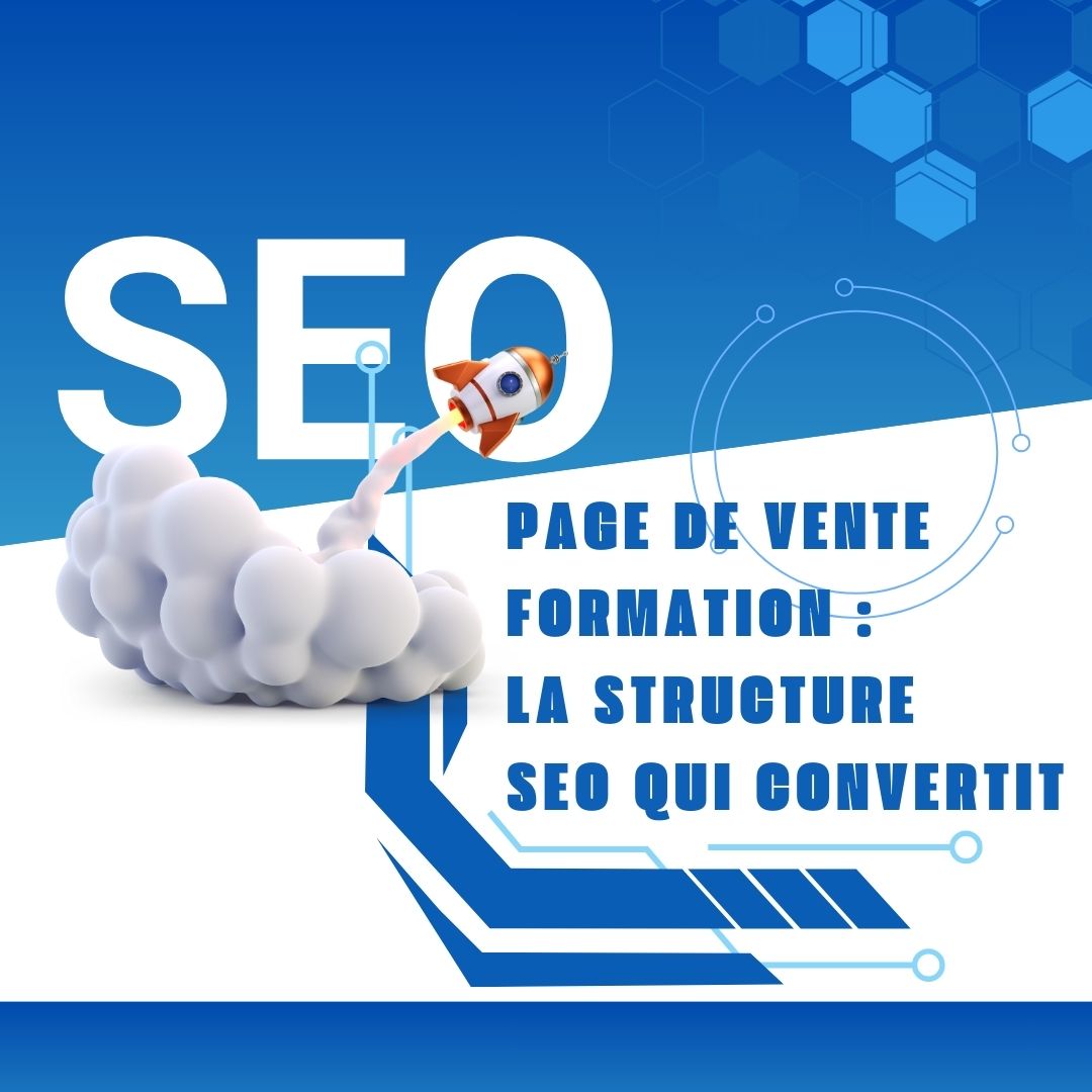 Page de vente formation optimisée SEO avec CTA et témoignages