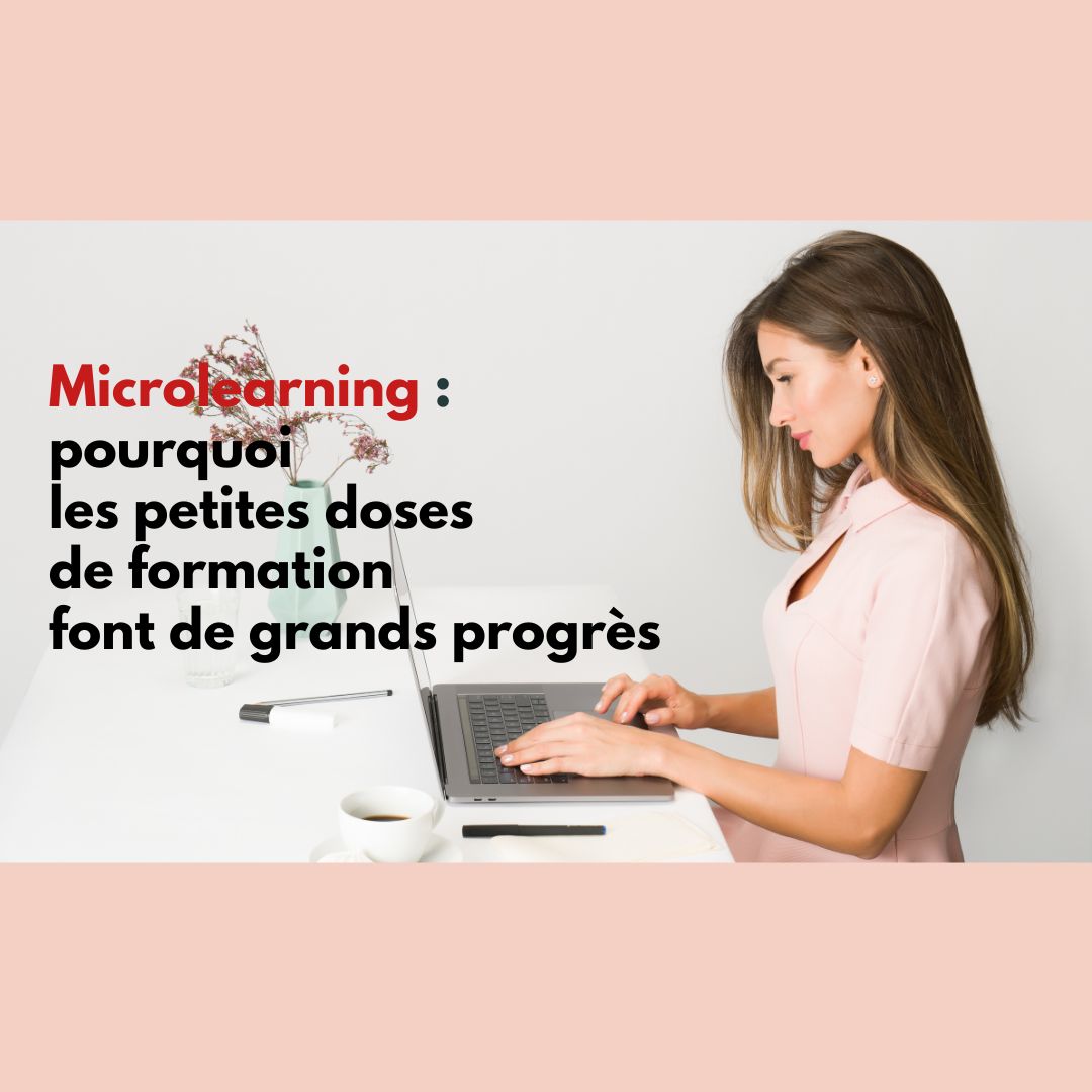 collaborateur suivant un module de microlearning sur une plateforme de formation