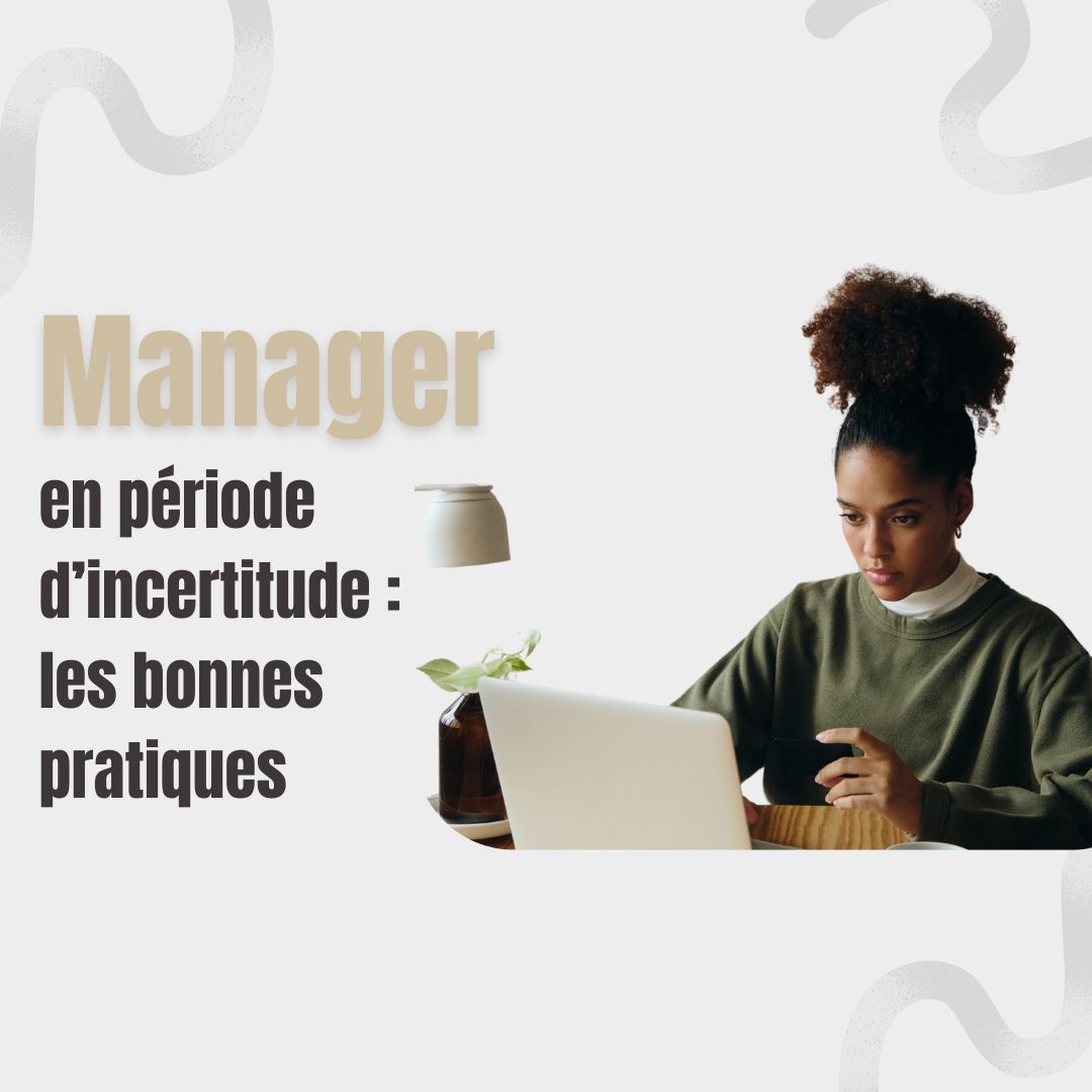 Manager guidant son équipe dans un contexte d’incertitude
