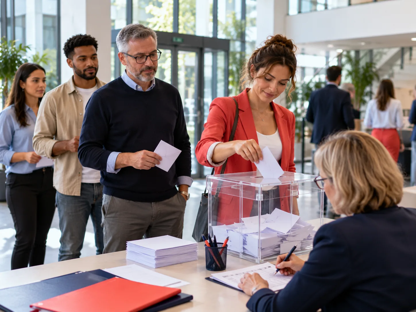 Élections professionnelles du CSE dans une entreprise, sujet abordé en formation dialogue social